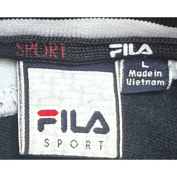 Fila Sport Italia Men's Full Zip Long Sleeve Track Jacket Size Large - Picture 5 of 9